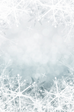 winter christmas background with snowflake の写真素材