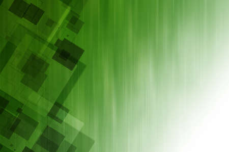 Green square tech abstract background.の写真素材