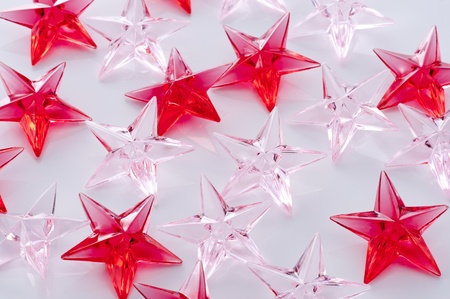 a background image of red starsの写真素材
