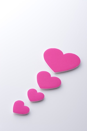 Heart objects for St. Valentine dayの写真素材