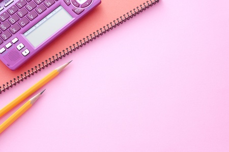 Electronic dictionary, notebook and pencils for students 