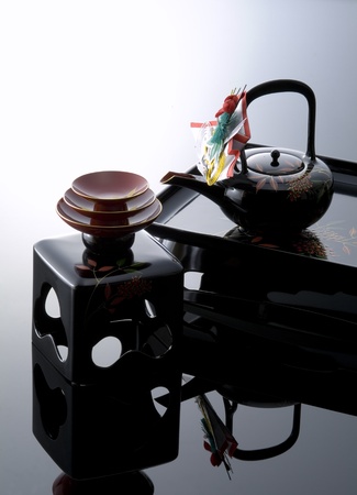 traditional Japanese new year imageの写真素材