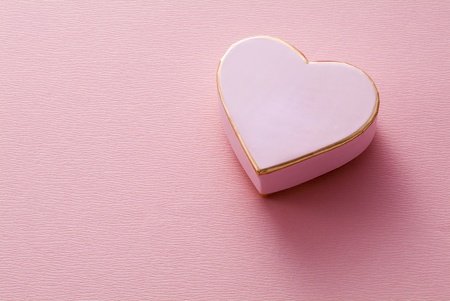 pink heart box of  valentine's dayの写真素材