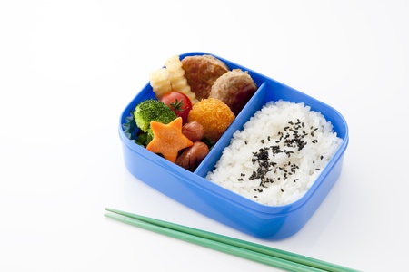 japanese lunch box on white background