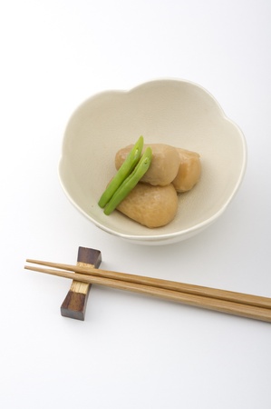 delicious traditional japanese foods and chopsticksの写真素材