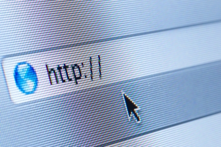 Internet address, computer screen Internet address, computer screen