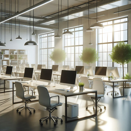 Modern office interior.の写真素材