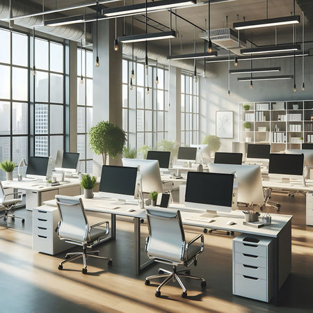 Modern office interior.の写真素材