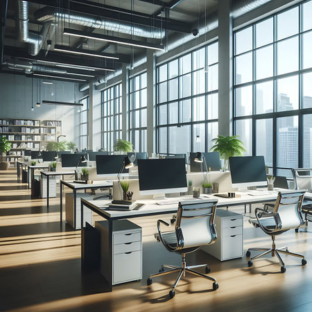 Modern office interior.