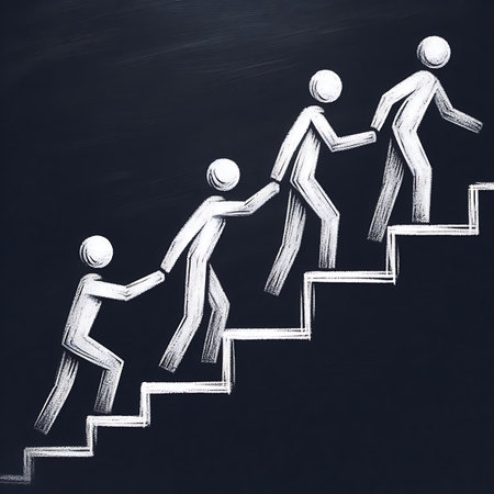 Team members helping each other. cooperative working concept for successの写真素材