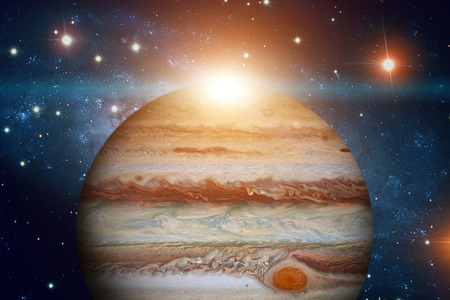 Solar System - Jupiter. It is the fifth planet from the Sun and the largest in the Solar System. Its...