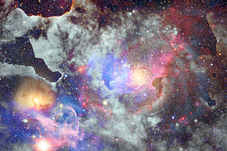 Nebula and stars in outer space. Elements of this image furnished by NASA.の写真素材