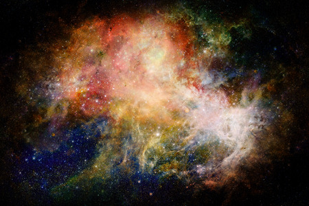 Nebula and galaxy in space. Elements of this image furnished by NASA.の写真素材