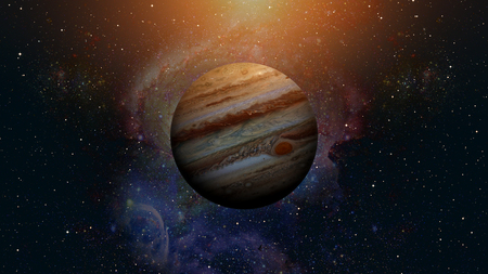 Solar System - Jupiter. It is the fifth planet from the Sun and the largest in the Solar System. Its...