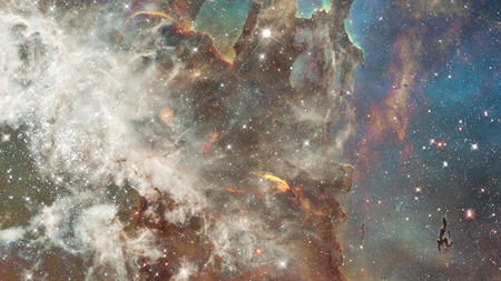 Universe filled with stars, nebula and galaxy. Elements of this image furnished by NASA.の写真素材