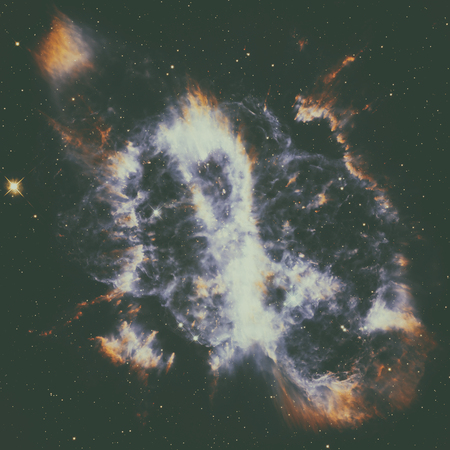 Spiral Planetary Nebula or NGC 5189. Located in the constellation Musca. 1,780 light years away from Earth. Elements of this image furnished by NASA.の写真素材