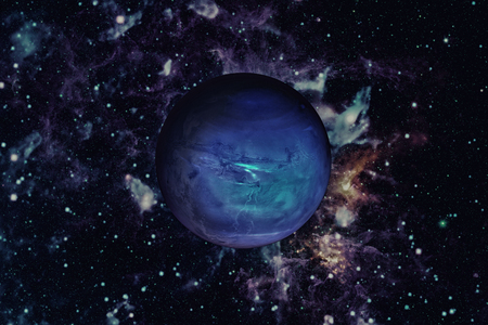 Solar System - Neptune. It is the eighth and farthest planet from the Sun in the Solar System. It is...