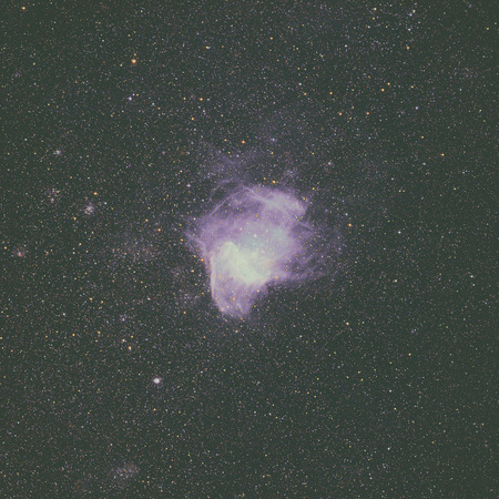 NGC 346 is an open cluster with associated nebula located in the Small Magellanic Cloud that appears in the constellation Tucana. Retouched image. Elements of this image furnished by NASA.の写真素材