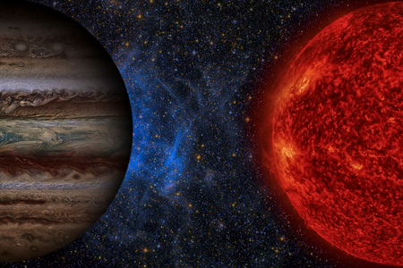Solar System - Jupiter. It is the fifth planet from the Sun and the largest in the Solar System. Its...