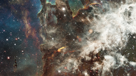 Universe filled with stars, nebula and galaxy. Elements of this image furnished by NASA.の写真素材