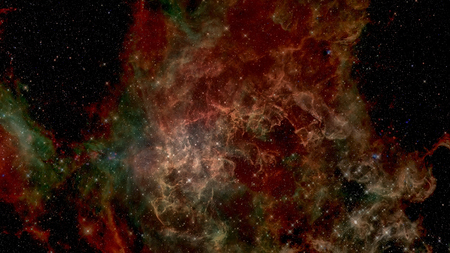 Remnant of the supernova explosion.