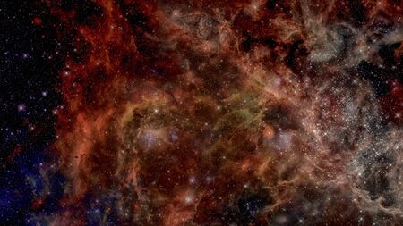 Universe filled with stars, nebula and galaxy.