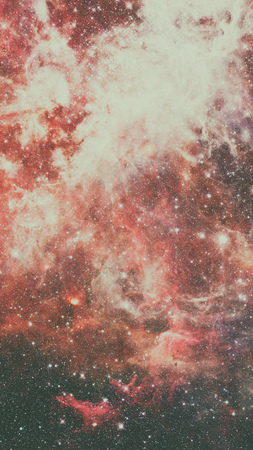 Galaxy in deep space, glowing mysterious universe.の写真素材