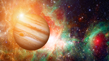 Planet Jupiter. Elements of this image furnished by NASA