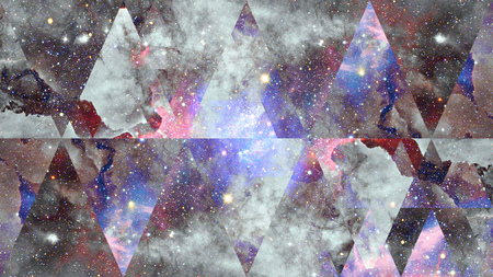 Nebula space and sacred geometry. Elements of this image furnished by NASA.