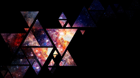 Space and geometry design. Minimal art concept. Abstract background.