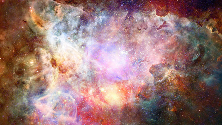 Nebula and galaxy in space.の写真素材
