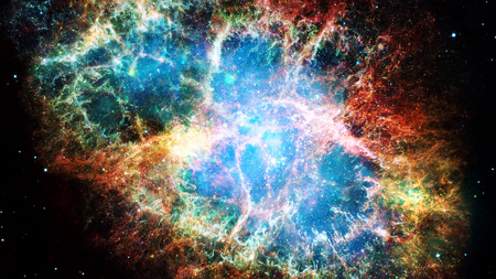 Galaxy and Nebula. Abstract space background. Elements of this Image Furnished by NASA.の写真素材