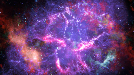 Image of the nebula in deep spaceの写真素材