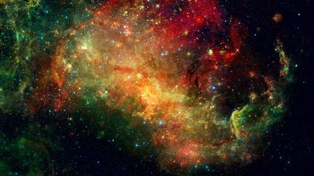 Spiral galaxy in space.の写真素材