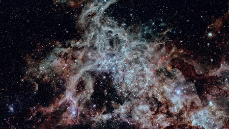 Universe filled with stars, nebula and galaxy.