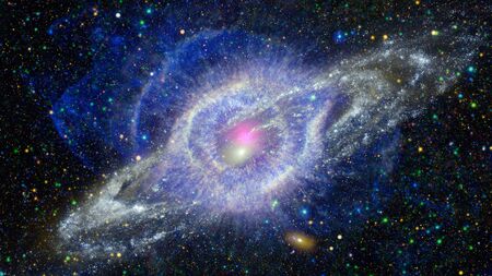 High definition star field, night sky space. Nebula and galaxies in space