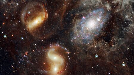 Bursting galaxy.