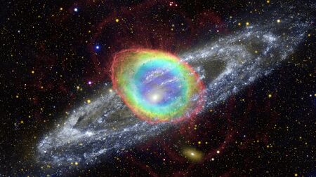 Ring Nebula in constellation of Lyra.
