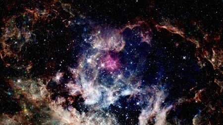 Starry background of deep outer space.