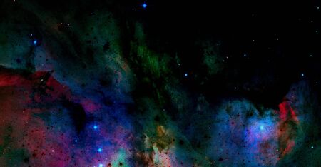 Nebula night sky.  Space scene with stars and galaxies