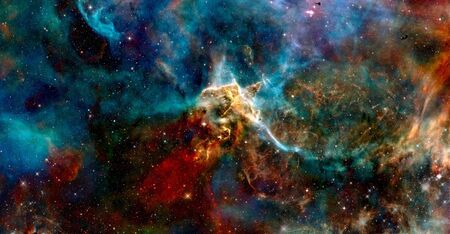 Colorful galaxy background.
