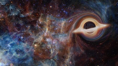 Black hole in deep space.の写真素材