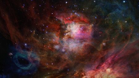 Deep space nebula with stars.