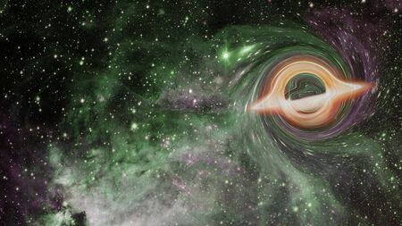 Supermassive black hole.