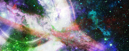 Black hole in the nebula.の写真素材