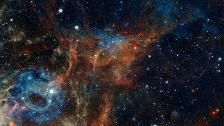 Dark interstellar space. Dark nebula.の写真素材