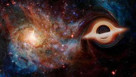 Black hole in deep space.の写真素材