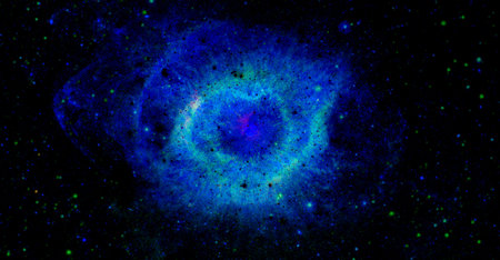 Supernova explosion in deep spaceの写真素材