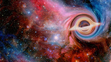 Black Hole Garagantua Interstellar.の写真素材