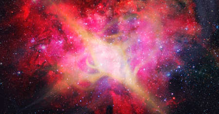 Star explosion in a galaxy of an unknown universe.の写真素材